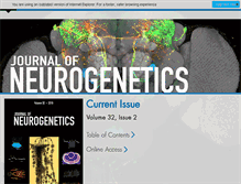 Tablet Screenshot of journalofneurogenetics.org